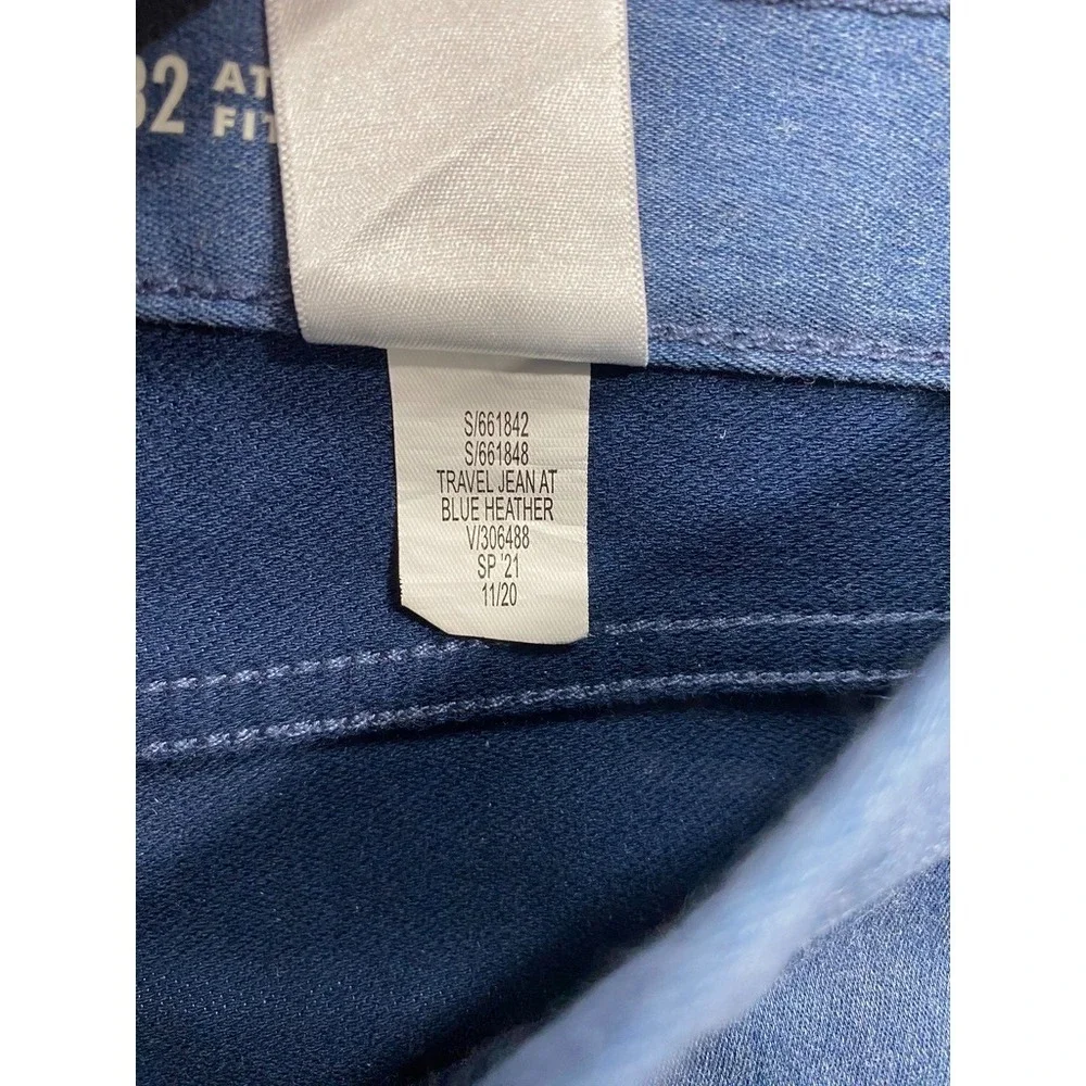 Banana Republic Travel Jeans Mens 34x32 Blue Athletic Fit Pants Preppy Comfort